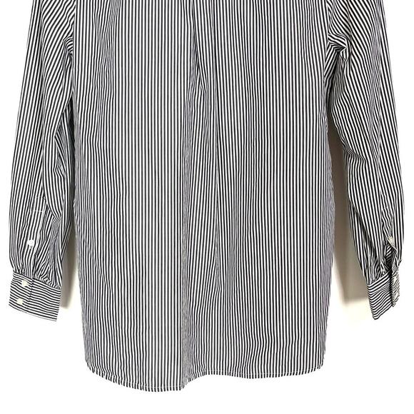 J. Crew Ruffle-Front Classic-Fit Boy Shirt in Stripe - Picture 9 of 12